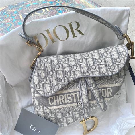 dior gray bag|dior oblique pouch bag.